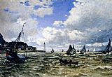 Honfleur Canvas Paintings - The Seine Estuary At Honfleur